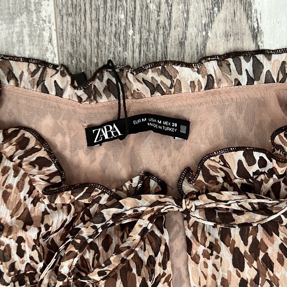 Zara Animal Print Dress - Picture 6 of 11
